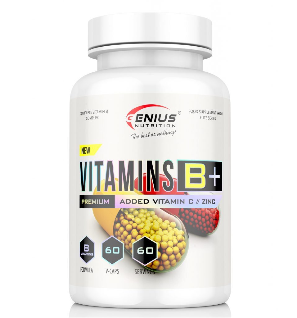Vitamins B+ – B Grupės Vitaminų Kompleksas | Genius Nutrition | 60 kaps. | Klinikinio lygio ilgaamžiškumo protokolas, SVEIKATA ir VEGETARAMS/VEGANAMS papildas.