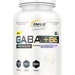 "GABA +B6" 750mg Smegenų veikla/Nuotaika 'Genius Nutrition' (90kaps/90porc)