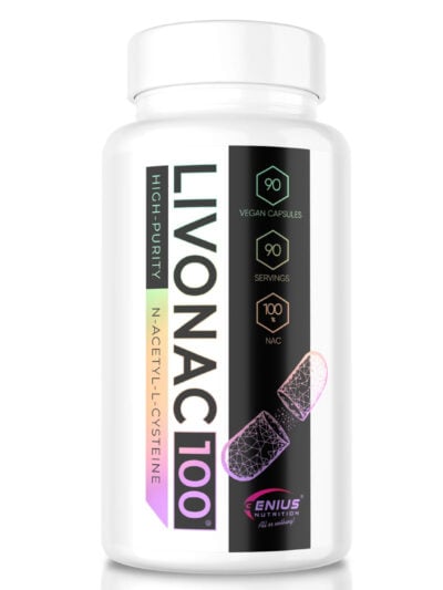Genius Nutrition LIVONAC100 maisto papildas kasdienės mitybos praturtinimui ir organizmo balansui.