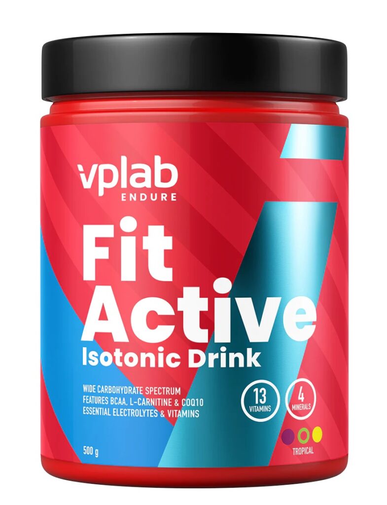 "Fit Active" Izotoninis gėrimas, elektrolitai/BCAA 'VPLabs' (500g/25porc) | Klinikinio lygio ilgaamžiškumo protokolas, Amino Rūgštys ir Elektrolitai papildas.