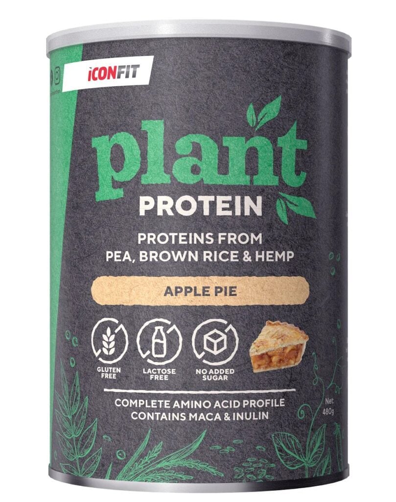 „Plant Protein Apple-Pie“ Augaliniai Baltymai+BCAA, Maka, Inulinas ‘Iconfit’ (480g/16porc) - Moksliškai pagrįstas veiksmingumas „Plant Protein Apple-Pie“ Augaliniai Baltymai+BCAA, Maka, Inulinas ‘Iconfit’ (480g/16porc) | Klinikinio lygio ilgaamžiškumo protokolas, Baltymai ir |4| Super Sale papildas.