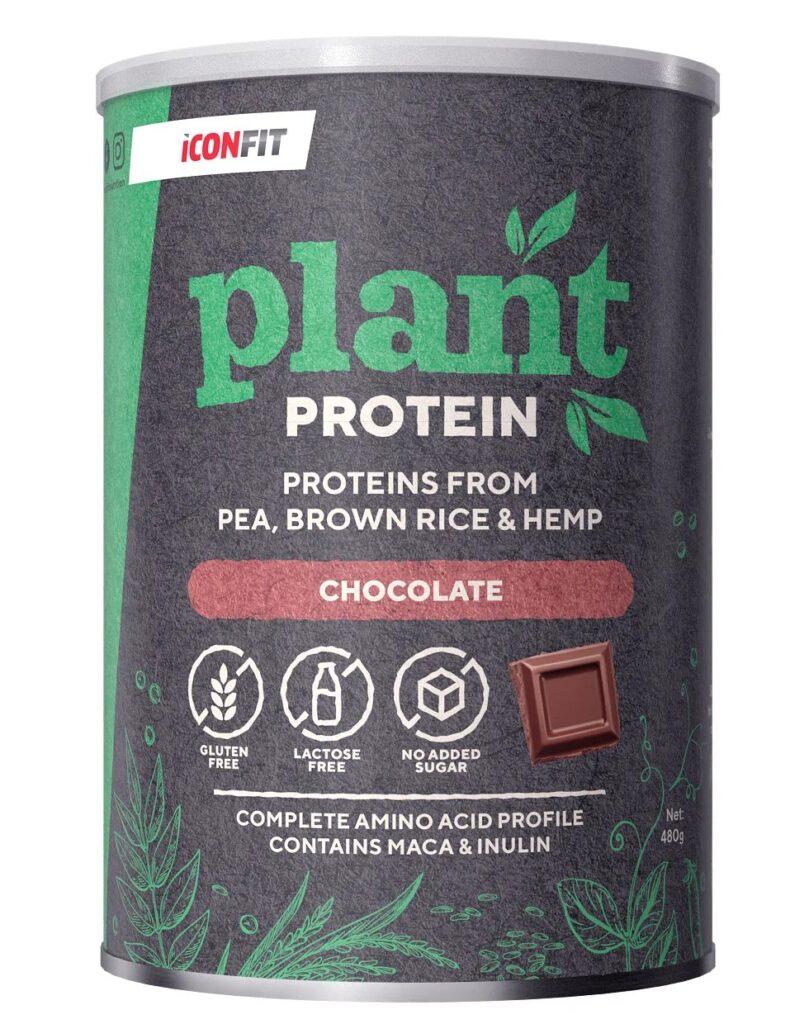 „Plant Protein Chocolate“ Augaliniai Baltymai+BCAA, Maka, Inulinas ‘Iconfit’ (480g) - Moksliškai pagrįstas veiksmingumas „Plant Protein Chocolate“ Augaliniai Baltymai+BCAA, Maka, Inulinas ‘Iconfit’ (480g) | Klinikinio lygio ilgaamžiškumo protokolas, Baltymai ir |4| Super Sale papildas.
