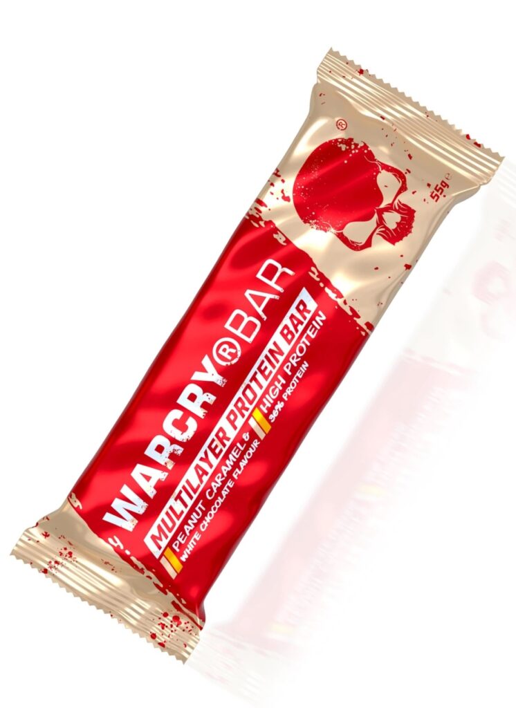 WARCRY® Bar – Skanus baltyminis batonėlis su karamele ir riešutais | Genius Nutrition | 55 g - Moksliškai pagrįstas veiksmingumas WARCRY® Bar – Skanus baltyminis batonėlis su karamele ir riešutais | Genius Nutrition | 55 g | Klinikinio lygio ilgaamžiškumo protokolas, FUNKCINIS MAISTAS ir Proteino Batonėliai ir Užkandžiai papildas.