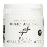 „Pure Hyaluronic Acid“ Hialurono Rūgštis Jaunystei HMWHA ‘DoNotAge.org’ (60kaps/60porc)