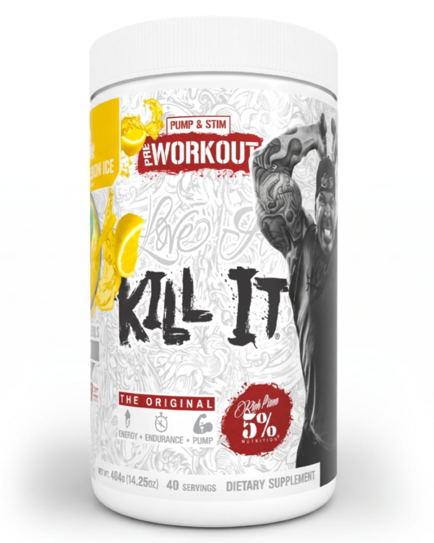 Kill It Pre Workout - prieštreniruotinis kompleksas | 5% Nutrition | 432 g - Moksliškai pagrįstas veiksmingumas Kill It Pre Workout - prieštreniruotinis kompleksas | 5% Nutrition | 432 g | Klinikinio lygio ilgaamžiškumo protokolas, SPORTAS ir Pre-workout papildai papildas.