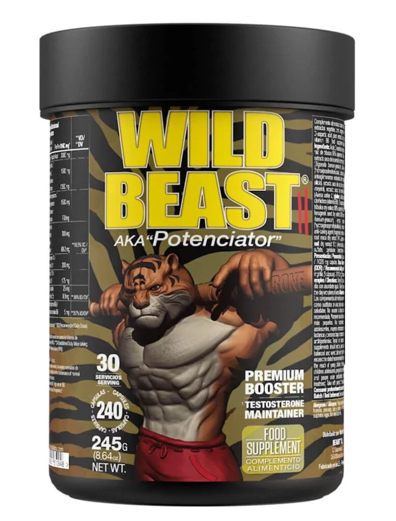 "WILDBEAST® 2" Žvėriškas Testosterono skatintojas (2 versija) 'Zoomad Labs' (240kaps/30porc) | Klinikinio lygio ilgaamžiškumo protokolas, SPORTAS ir Testosterono Palaikymas papildas.