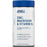 Zinc, Magnesium & Vitamin B6 Capsules With Ashwagandha – Cinko Magnio B6 Kompleksas | Applied Nutrition | 90 kaps.