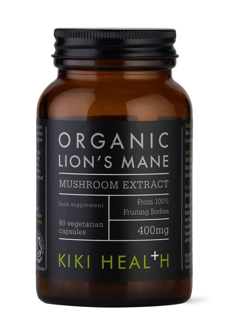 "Organic Lion's Mane" Liūto Karčiai Papildai Ekologiški 'KIKI Health' (60kaps/60porc) - Moksliškai pagrįstas veiksmingumas "Organic Lion's Mane" Liūto Karčiai Papildai Ekologiški 'KIKI Health' (60kaps/60porc) | Klinikinio lygio ilgaamžiškumo protokolas, SVEIKATA ir Funkciniai Grybai papildas.