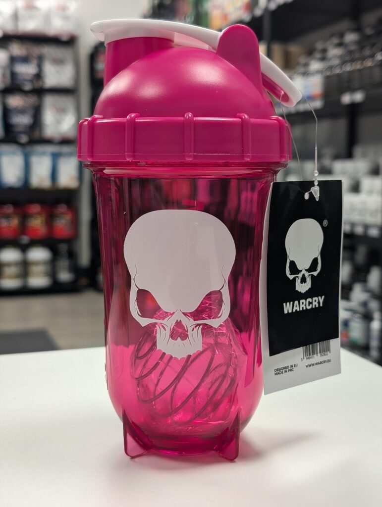 WARCRY Pink Shaker – Aukščiausios kokybės sportinė gertuvė | Genius Nutrition | 500 ml - produkto nuotrauka 1, AKSESUARAI ir Gertuvės Sportui.