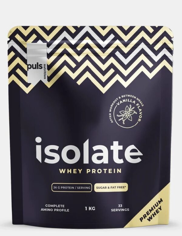 "Whey Isolate" Premium Proteino Izoliatas 'Puls Nutrition' (1000g/33porc/26g balt) - Image 3