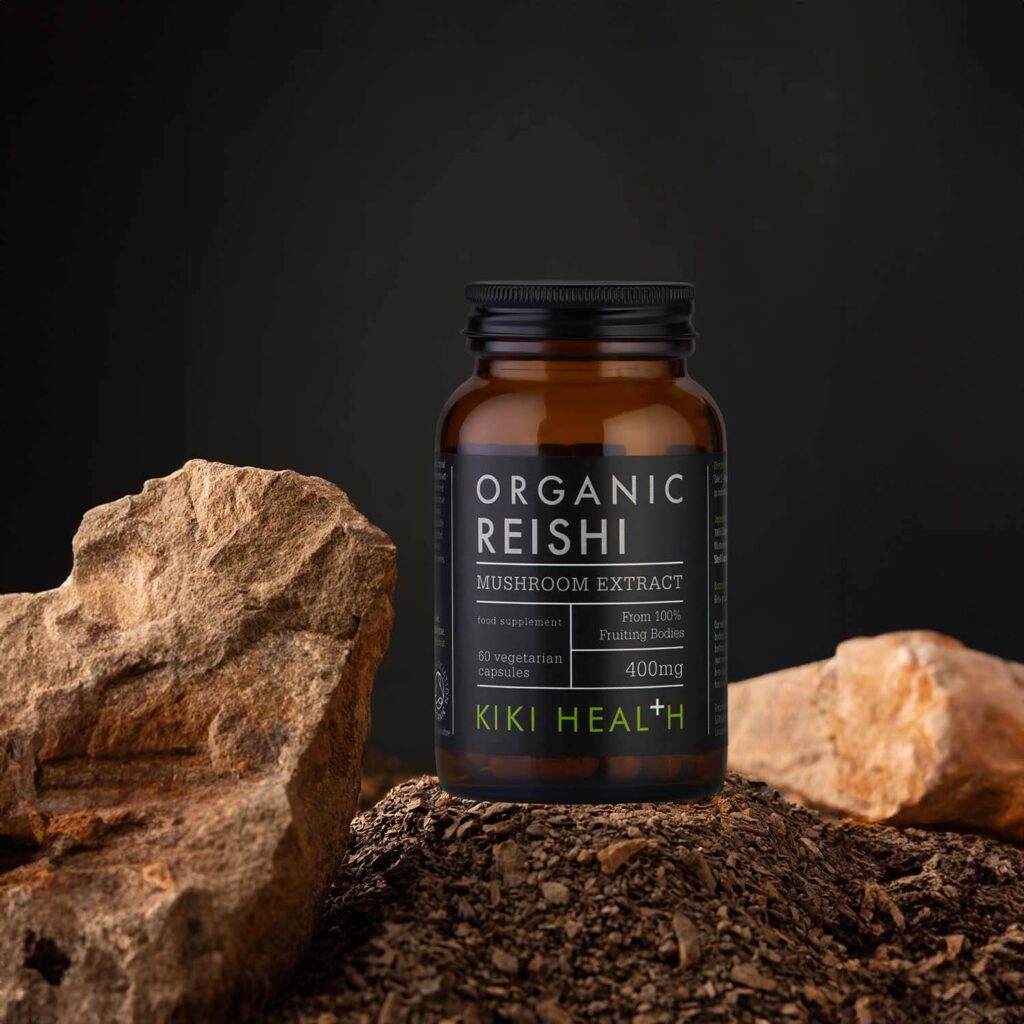 "Reishi" Ekologiškas reishi grybų ekstraktas 'KIKI Health' (60kaps/30porc) - produkto nuotrauka 2, SVEIKATA ir Funkciniai Grybai.