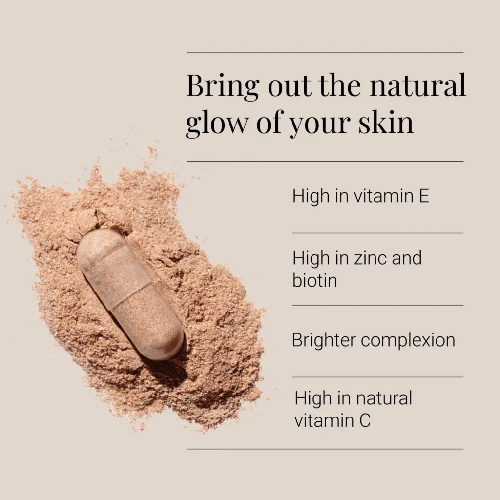 "Beauty with Ceramides" Kompleksas Odai, Plaukams, Nagams 'KIKI Health' (60kaps) - produkto nuotrauka 2, SVEIKATA ir Moters Sveikata.