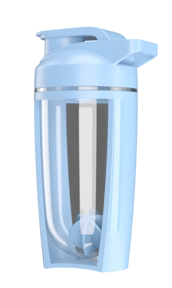 "GN G-SHAKER Blue 500ml" plaktuvė/gertuvė su Kamuoliuku 'Genius Nutrition' 500ml - Image 2