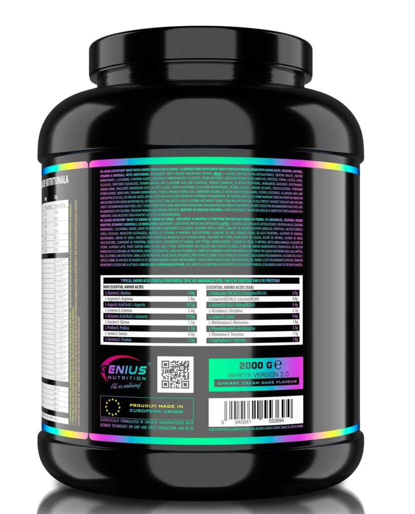 iWhey Protein – Išrūgų baltymų kompleksas | Genius Nutrition | 2000 g - Moksliškai pagrįstas veiksmingumas iWhey Protein – Išrūgų baltymų kompleksas | Genius Nutrition | 2000 g - produkto nuotrauka 4, Visos Prekės ir |2| Super Sale.