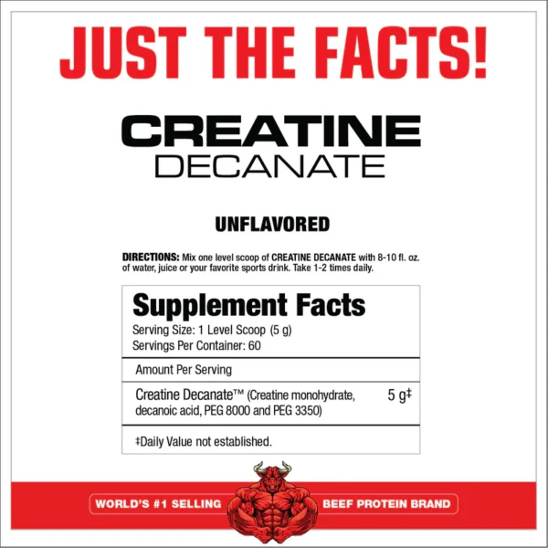 "Creatine Decanate" Kreatino Dekanatas ATP 'MuscleMeds' (300g) - Image 4