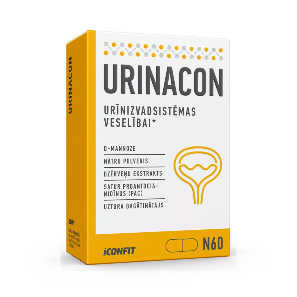 „URINACON“ Kompleksas Šlapimo Pūslės ir Šlapimo Takų Sveikatai ‘Iconfit’ (60 kapsulių) - Moksliškai pagrįstas veiksmingumas „URINACON“ Kompleksas Šlapimo Pūslės ir Šlapimo Takų Sveikatai ‘Iconfit’ (60 kapsulių) | Klinikinio lygio ilgaamžiškumo protokolas, |4| Super Sale ir SVEIKATA papildas.