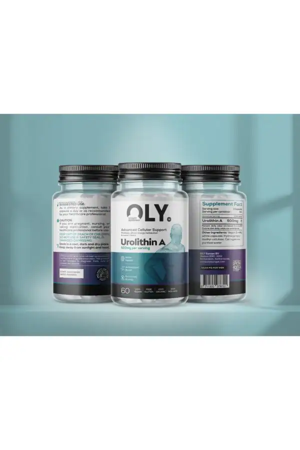 Urolithin A – grynas papildas 500 mg | Oly (60 kaps. /60 porcijų) - Image 3