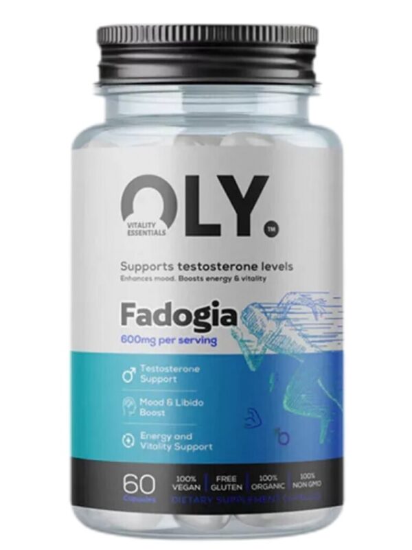 OLY Fadogia Agrestis 600 mg – 60 kapsulių (augalinė sudėtis)