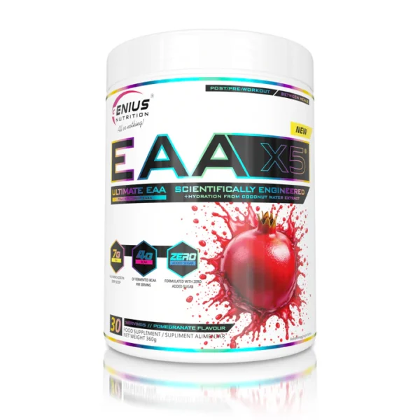 EAA-X5 – EAA amino rūgščių mišinys | Genius Nutrition (360 g / 30 porcijų) - Image 5