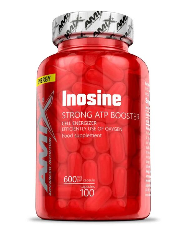 Amix Inosine 100 kapsulių papildas hypoxanthine ribose