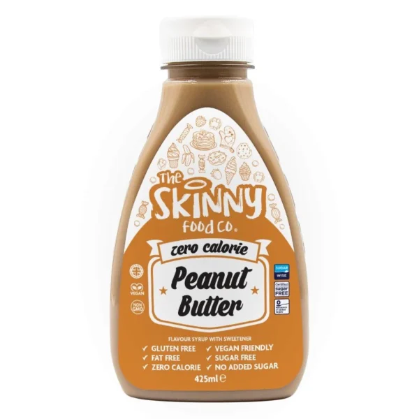 Zero-Calorie Sugar-Free Peanut Butter Syrup 425 ml, vegan, sugar-free