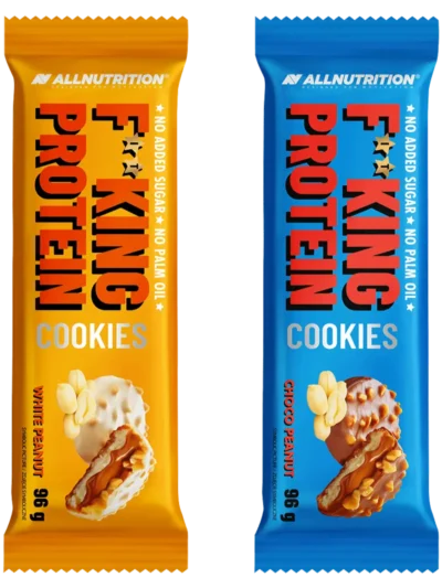 ALLNUTRITION Fitking Protein Cookies – šokoladiniai baltyminiai sausainiai su žemės riešutais (96 g)