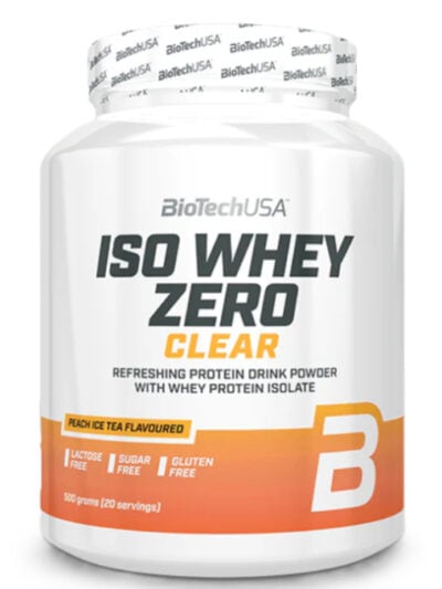 BioTechUSA Iso Whey Zero Clear – skaidrus išrūgų baltymų izoliatas (500 g)
