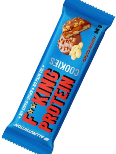 ALLNUTRITION Fitking Protein Cookies – šokoladiniai baltyminiai sausainiai su žemės riešutais (96 g)