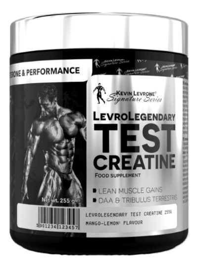 Levrone Legendary Test Creatine – kreatino formulė su DAA ir Tribulus ekstraktu Kevin Levrone (255 g)
