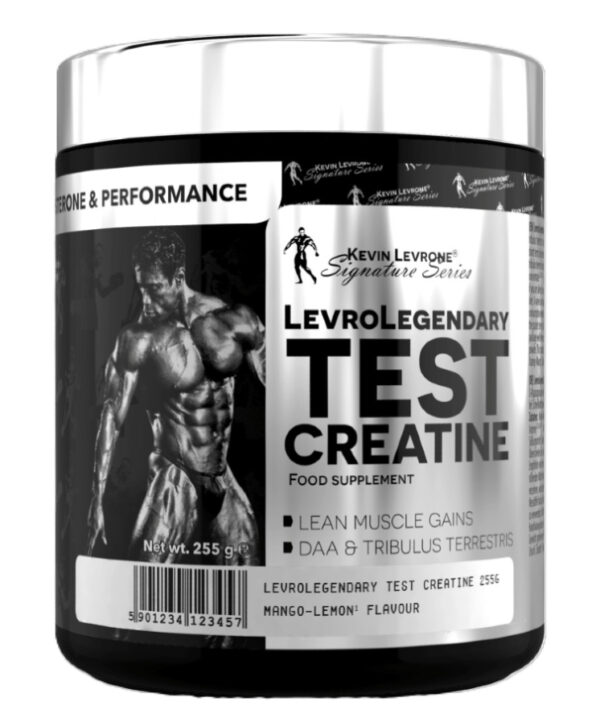 Levrone Legendary Test Creatine – kreatino formulė su DAA ir Tribulus ekstraktu Kevin Levrone (255 g)