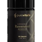 Liposomal Resveratrol – liposominis trans-resveratrolis ląstelių apsaugai | Purovitalis (30 kapsulių / 30 porcijų)