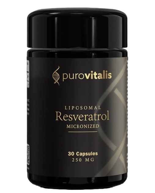 Purovitalis Liposomal Resveratrol 30 kapsulių – liposominis trans-resveratrolas