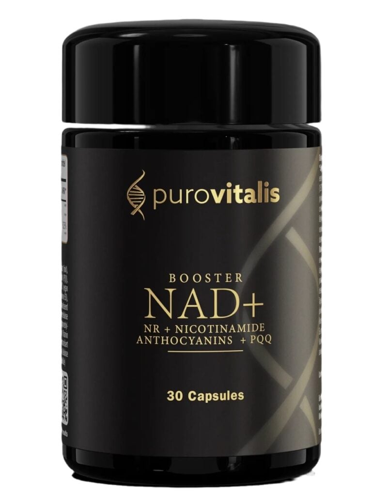 NAD+ Booster | Purovitalis (30 kapsulių / 30 porcijų) - Moksliškai pagrįstas veiksmingumas NAD+ Booster | Purovitalis (30 kapsulių / 30 porcijų) | Klinikinio lygio ilgaamžiškumo protokolas, LONGEVITY ir Anti-aging papildas.