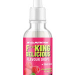 Fitking Delicious Flavour Drops Raspberry – aviečių skonio lašai be pridėtinio cukraus | AllNutrition (50 ml)