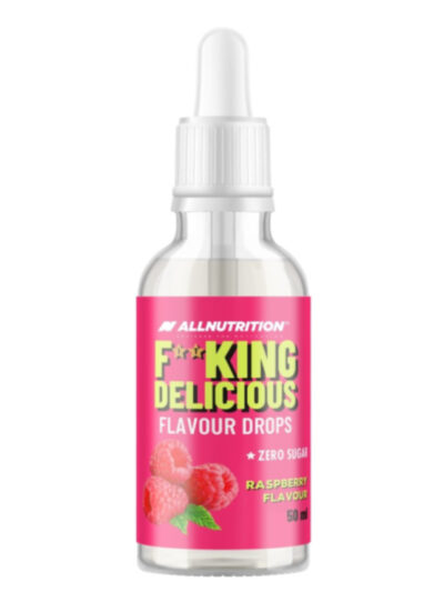 ALLNUTRITION Fitking Delicious Flavour Drops Raspberry – aviečių skonio lašai be cukraus (50 ml)