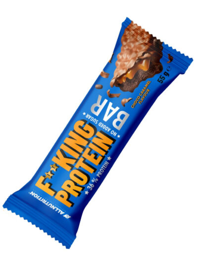 ALLNUTRITION Fitking Protein Bar Choco Caramel – baltyminis batonėlis su šokoladu ir karamele (55 g)