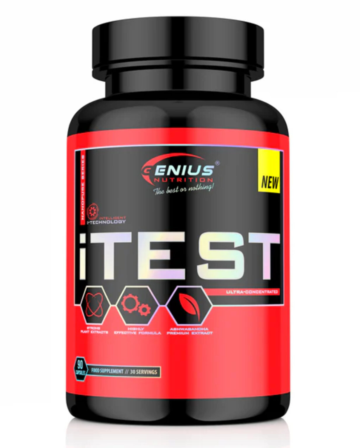 iTest – Concentrated herbal complex | Genius Nutrition | 90 capsules - Scientifically proven effectiveness iTest – Concentrated herbal complex | Genius Nutrition | 90 capsules | Clinical Grade Longevity Protocol, Testosterone Support & Supplements for Men supplement.