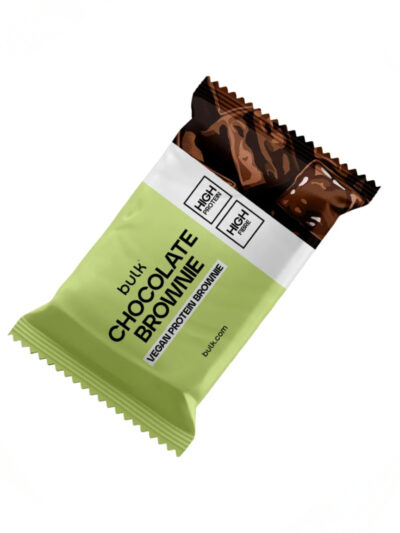 Bulk™ Vegan Protein Brownie 60g pakuotė – veganiškas šokoladinis baltyminis pyragėlis