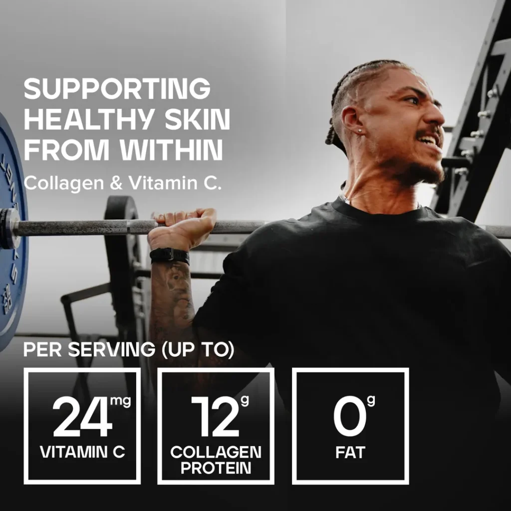 Collagen & Vitamin C – hidrolizuoti kolageno peptidai su vitaminu C | Bulk (500g / 33 porcijos) - Moksliškai pagrįstas veiksmingumas Collagen & Vitamin C – hidrolizuoti kolageno peptidai su vitaminu C | Bulk (500g / 33 porcijos) - produkto nuotrauka 2, Kolagenas grožiui ir sąnariams ir Papildai Grožiui.