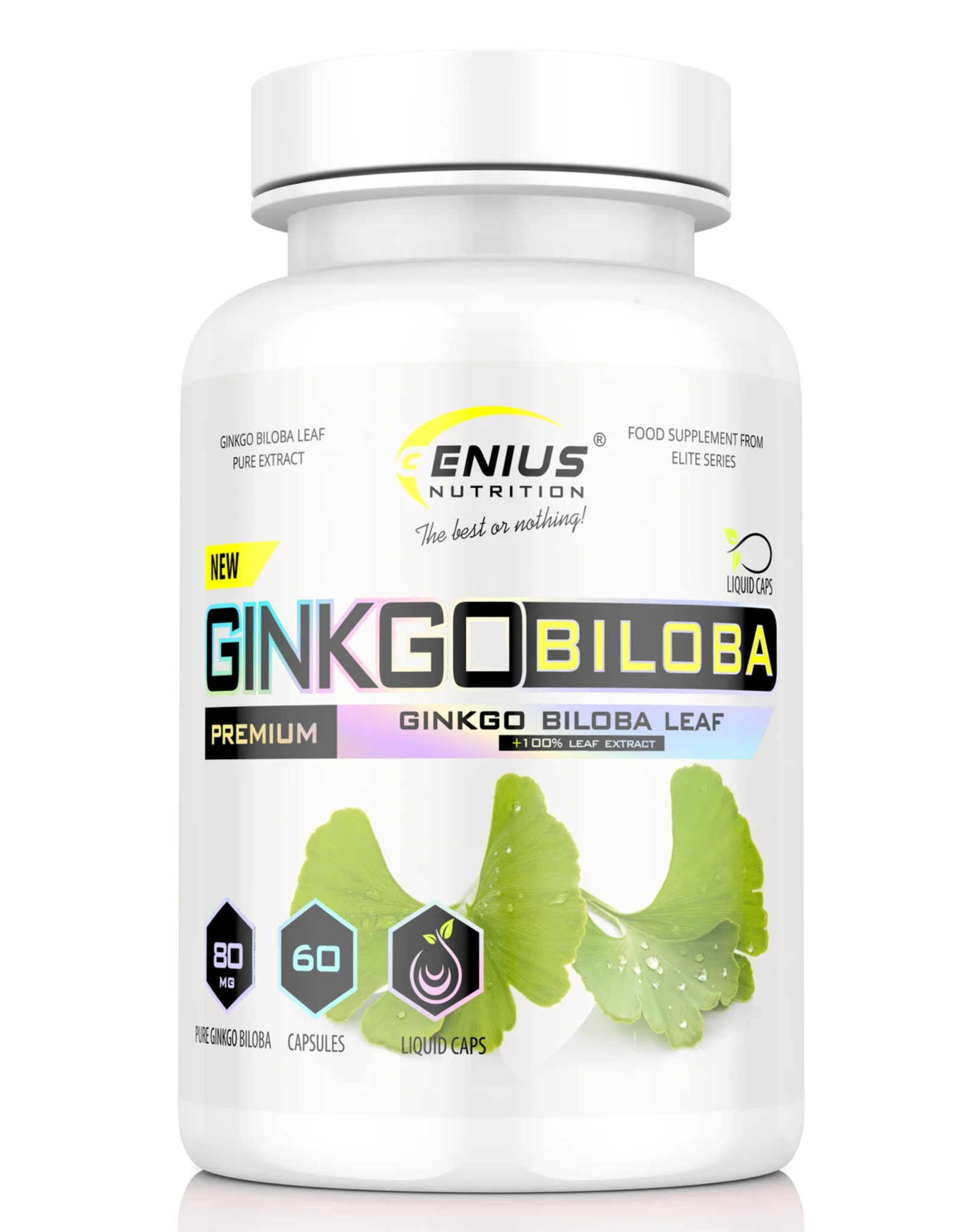 Genius Nutrition Ginkgo Biloba – ginkmedžio ekstraktas kapsulėse