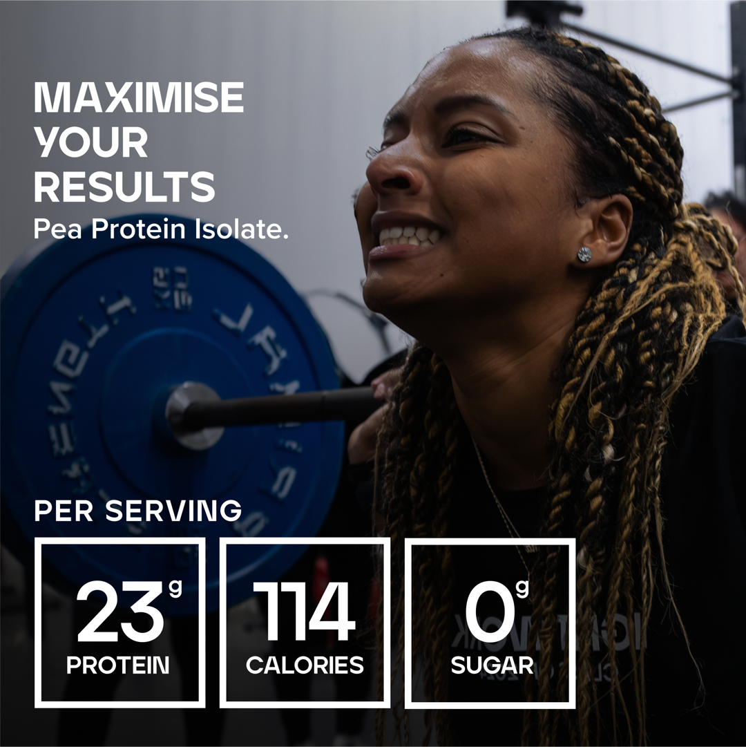 Vanilinis žirnių baltymų izoliatas su stevija – augaliniai baltymai | Bulk (1kg / 33 porcijos) - Image 2