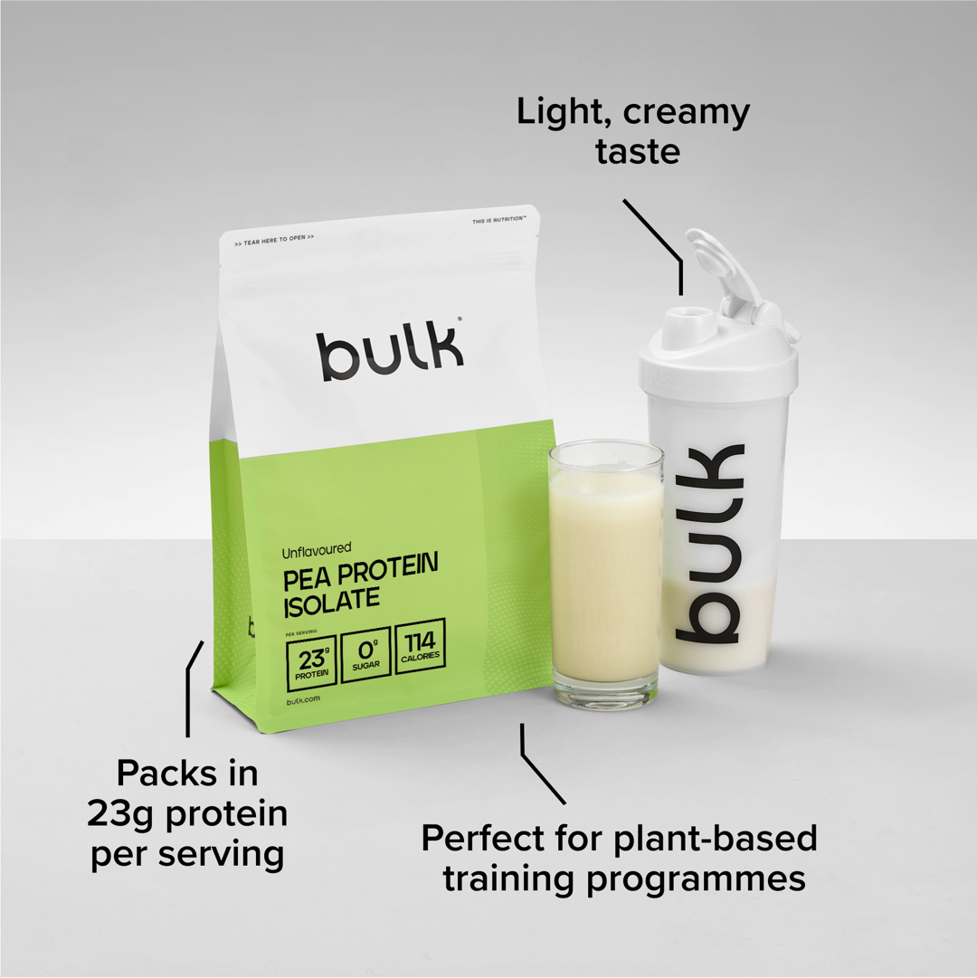 Vanilinis žirnių baltymų izoliatas su stevija – augaliniai baltymai | Bulk (1kg / 33 porcijos) - Image 3