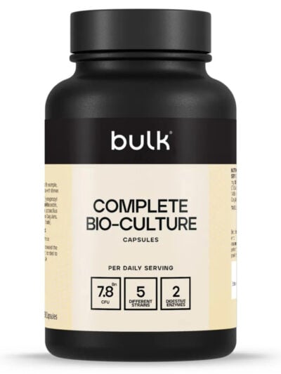 Bulk Complete Bio-Culture didelė 180 kapsulių pakuotė žarnyno sveikatai