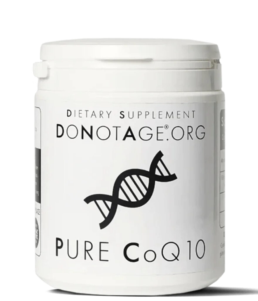 Pure CoQ10 – Grynas ubikinolis 100 mg | DoNotAge | 60 kaps - Moksliškai pagrįstas veiksmingumas Pure CoQ10 – Grynas ubikinolis 100 mg | DoNotAge | 60 kaps | Klinikinio lygio ilgaamžiškumo protokolas, |4| Super Sale ir LONGEVITY papildas.