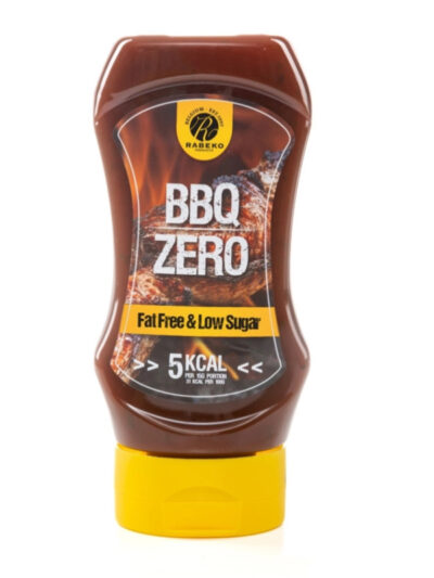 Rabeko Zero BBQ dūmų skonio padažas be cukraus ir riebalų.