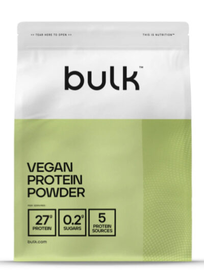 Veganiškas augalinių baltymų mišinys Bulk 900g pakuotė su žirnių, sojų ir moliūgų sėklų baltymais