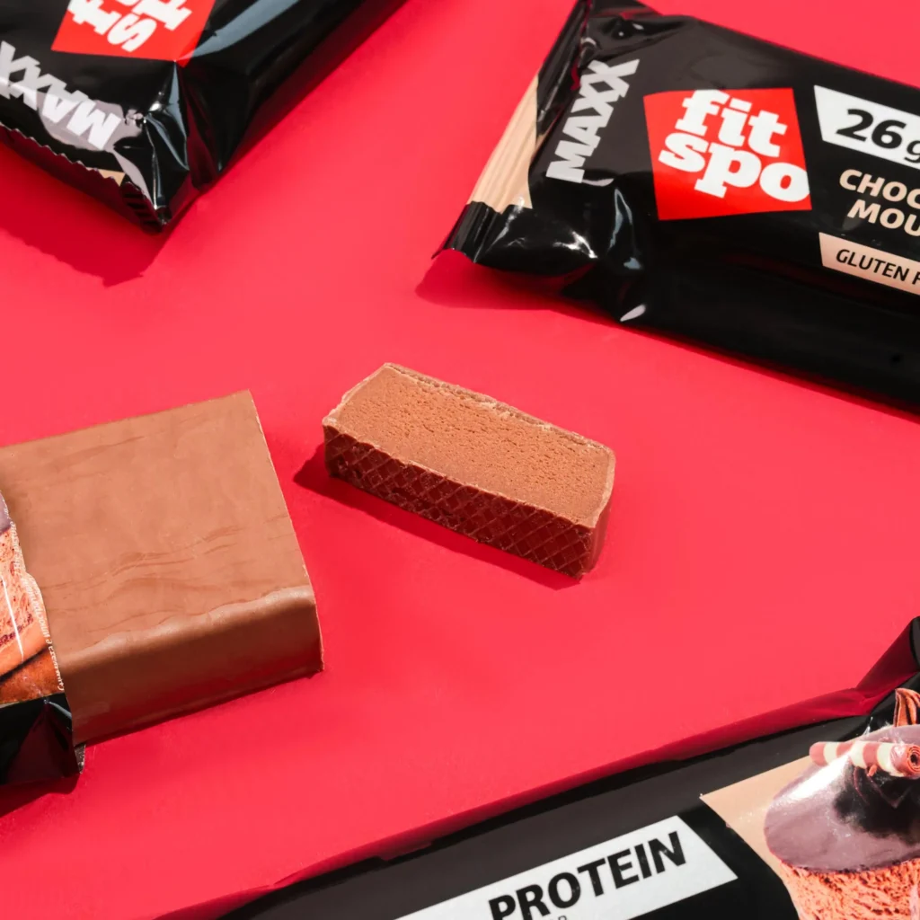 Protein Bar Maxx Choco Mousse – baltyminis batonėlis | FitSpo (75g) - produkto nuotrauka 1, FUNKCINIS MAISTAS ir Proteino Batonėliai ir Užkandžiai.