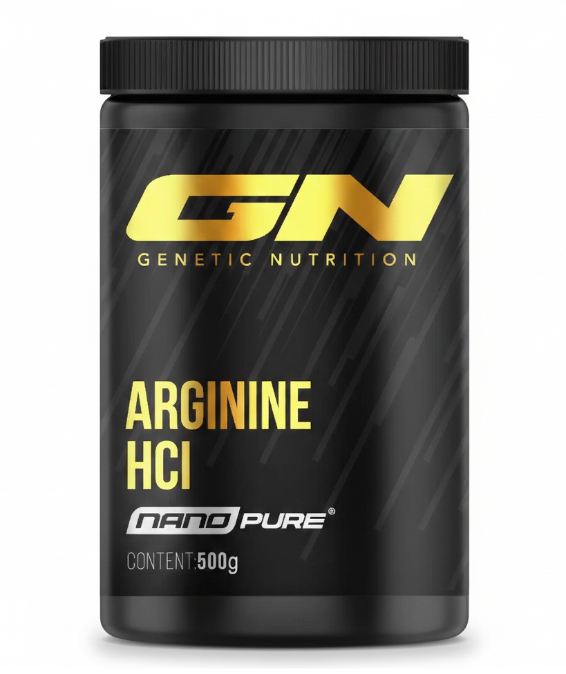 L-Arginine HCL 500g – Genetic Nutrition grynas L-arginino hidrochlorido papildas sportuojantiems.