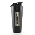 Smartshake Reforce Black - Metalinė Gertuvė, Plaktuvė | Iconfit (800ml)