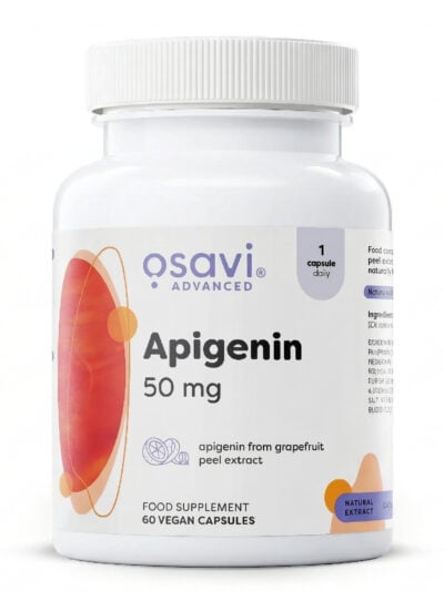 Osavi Apigenin 50 mg maisto papildas kapsulėmis ląstelių apsaugai ir ramiam miegui